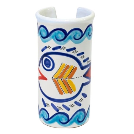 Portabicchieri artigianale Levante ceramiche de simone Portabicchieri artigianale Levante ceramiche de simone